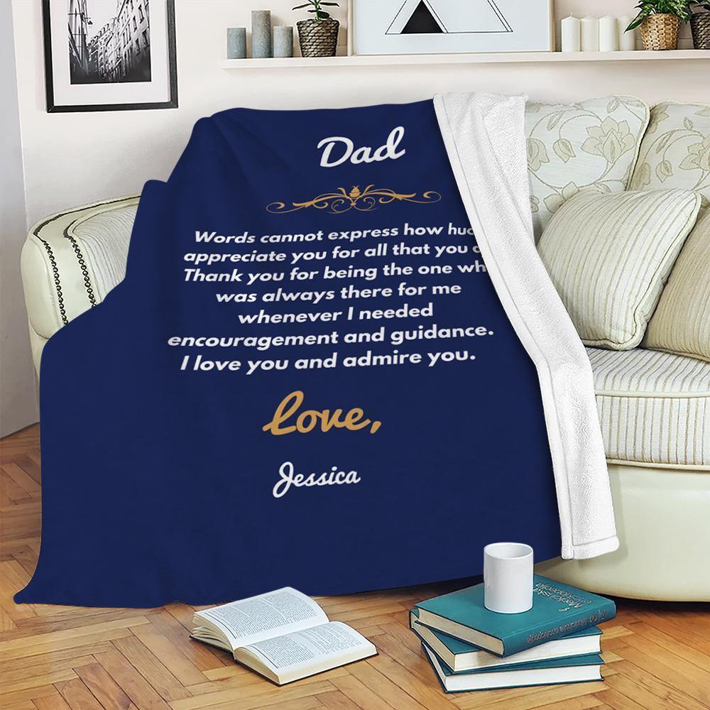 Custom Engraved Creative Blanket Personalized Memorial Gifts - soufeelus