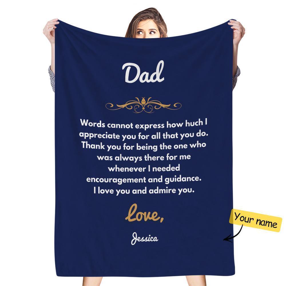 Custom Engraved Creative Blanket Personalized Memorial Gifts - soufeelus