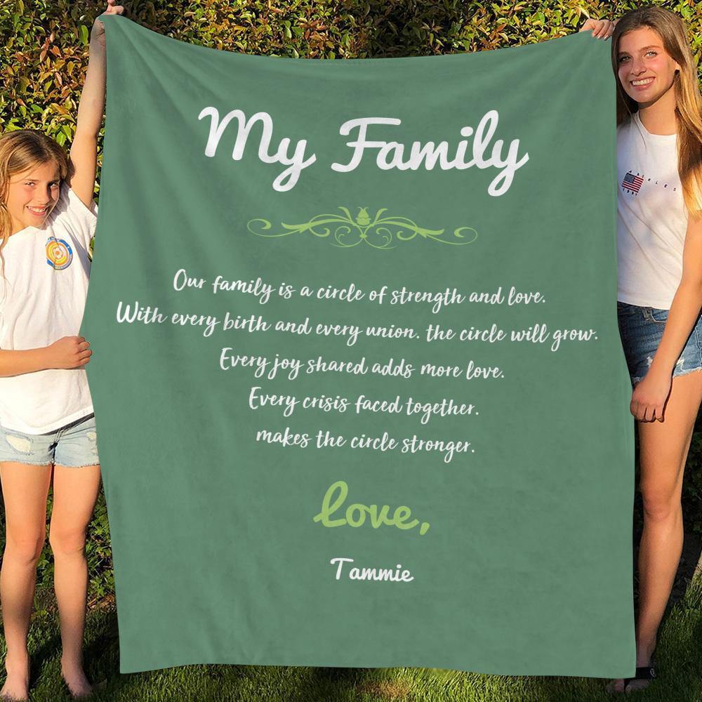 Custom Engraved Creative Blanket Personalized Memorial Gifts - soufeelus