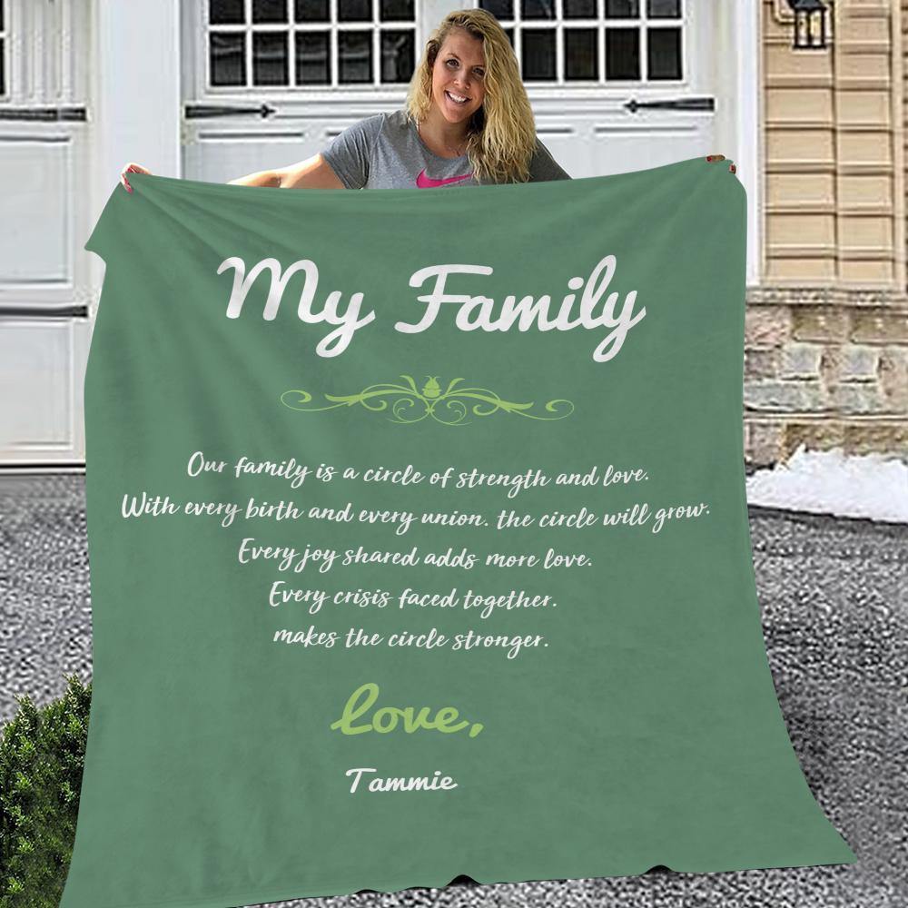 Custom Engraved Creative Blanket Personalized Memorial Gifts - soufeelus