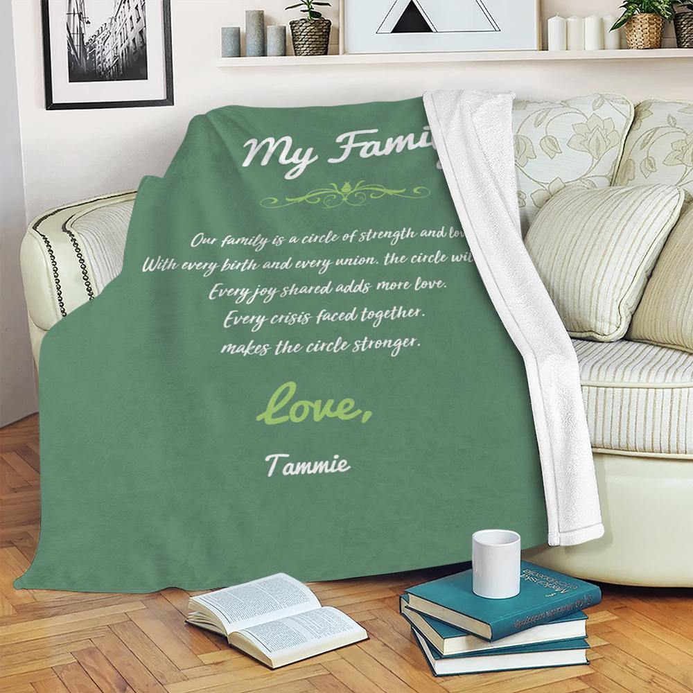 Custom Engraved Creative Blanket Personalized Memorial Gifts - soufeelus