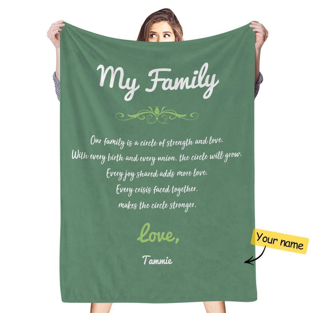 Custom Engraved Creative Blanket Personalized Memorial Gifts - soufeelus