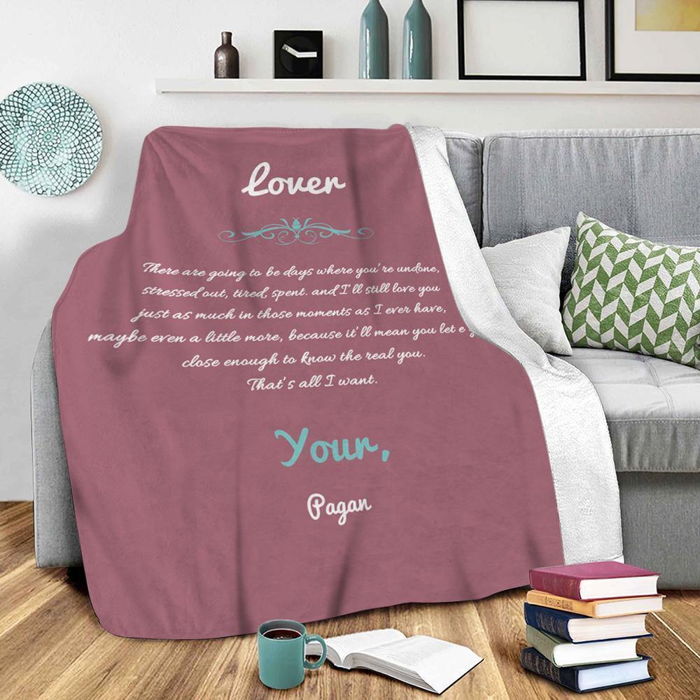 Custom Engraved Creative Blanket Personalized Memorial Gifts - soufeelus