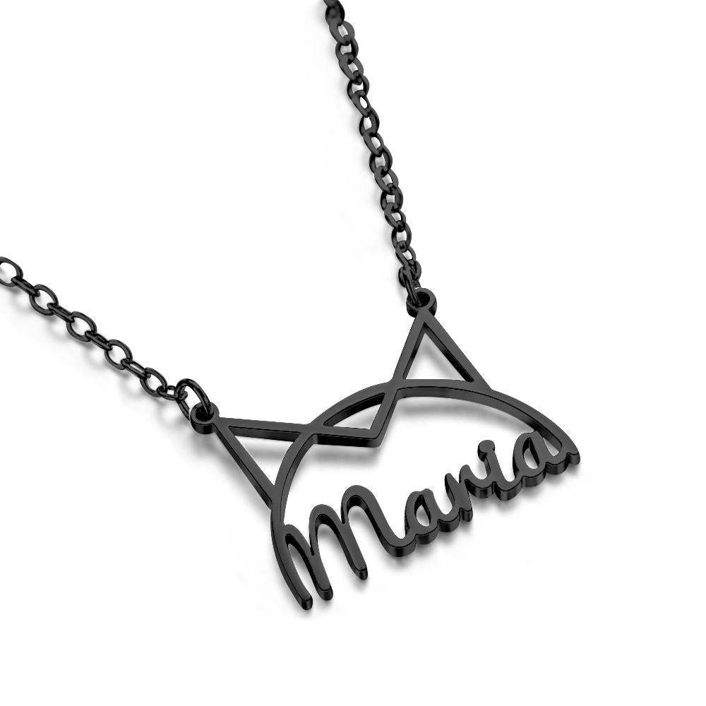 Personalized Pet Name Necklace for Women Pet Lover Memorial Pendant Necklace Cat Animal Pendant Jewelry Gift - soufeelus