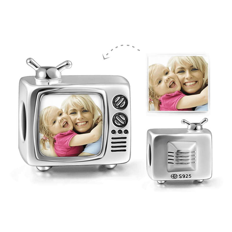 TV Design Photo Charm Silver - soufeelus