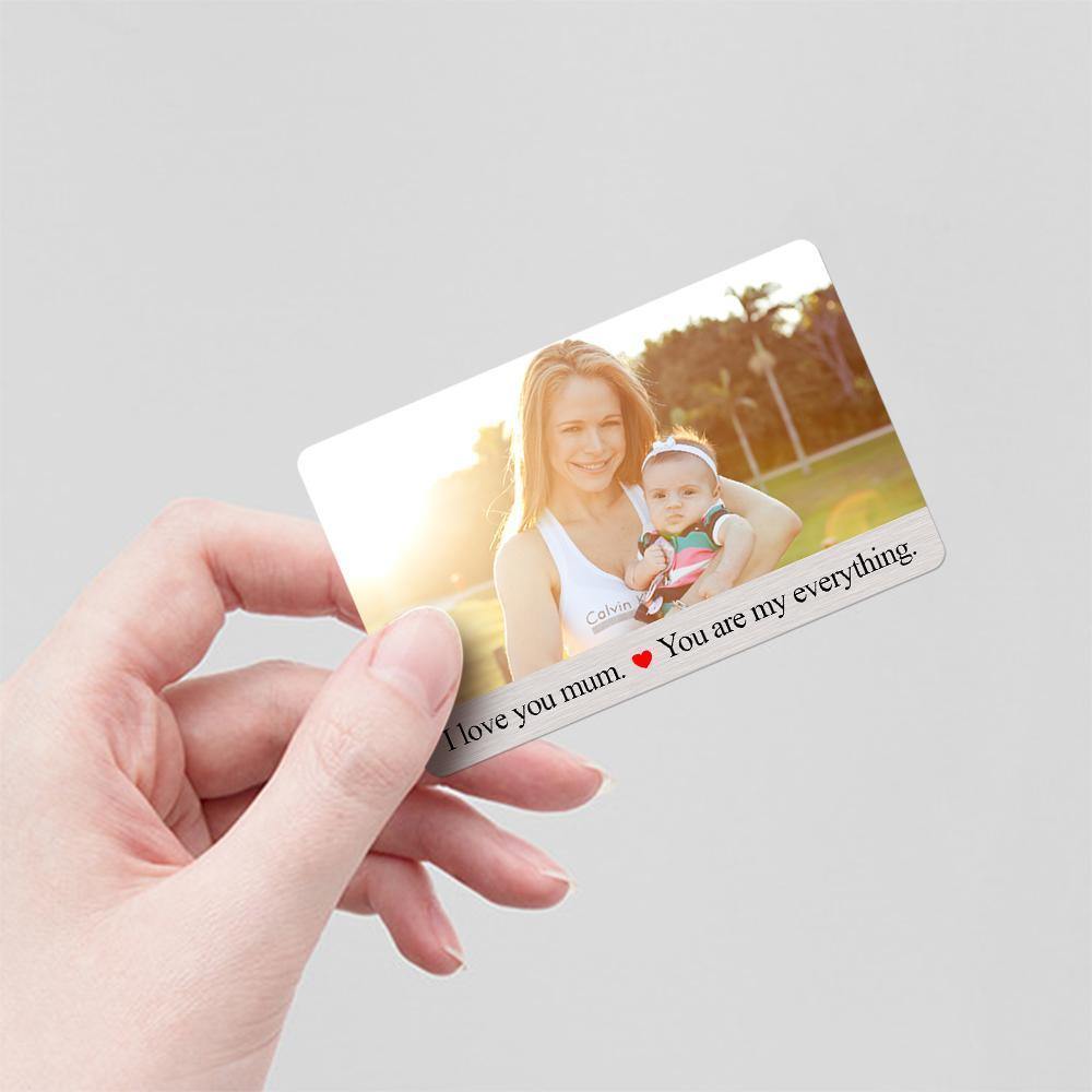 Custom Photo Wallet Insert Card Mother's Gifts Card - soufeelus