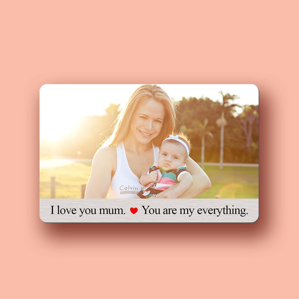 Custom Photo Wallet Insert Card Mother's Gifts Card - soufeelus