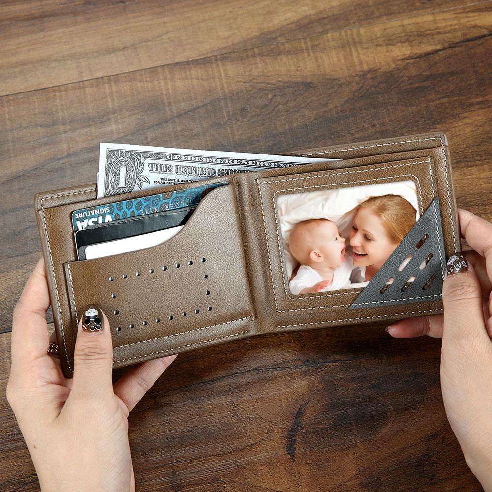 Custom Photo Engraved Wallet Insert Card Mother's Gifts Card - soufeelus