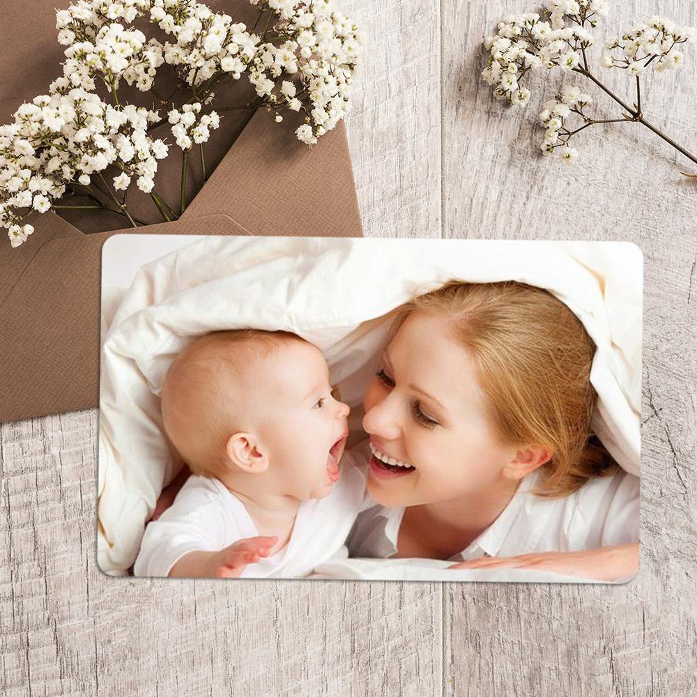 Custom Photo Engraved Wallet Insert Card Mother's Gifts Card - soufeelus