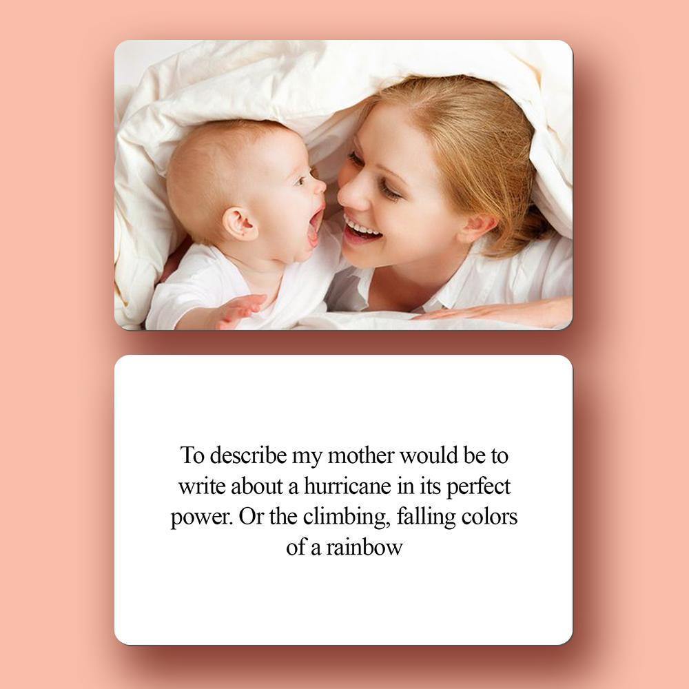 Custom Photo Engraved Wallet Insert Card Mother's Gifts Card - soufeelus