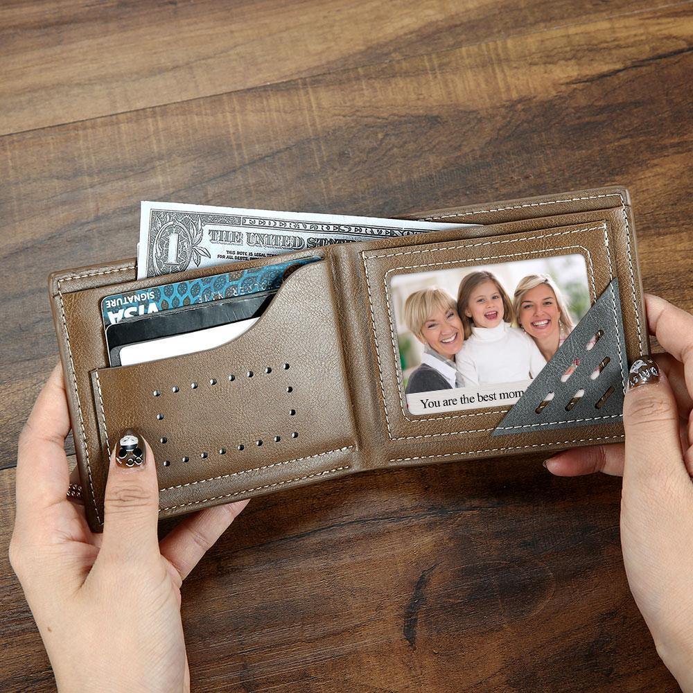 Custom Photo Engraved Wallet Insert Card Best Mom - soufeelus