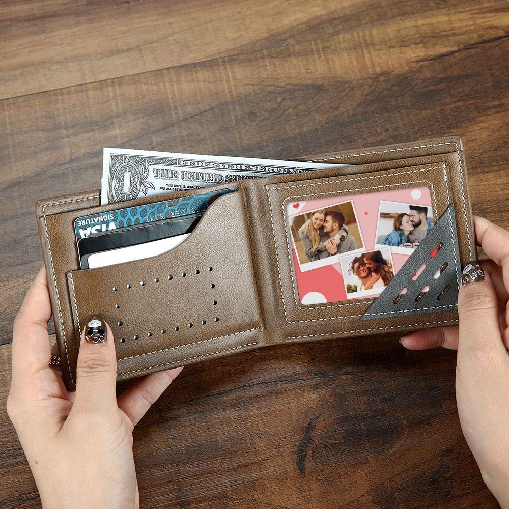 Custom Photo Card Photo Wallet Insert Card for Him - soufeelus