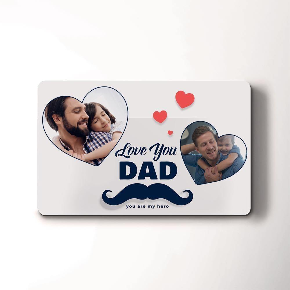 Custom Photo Wallet Insert Card Father's Gifts Card - soufeelus