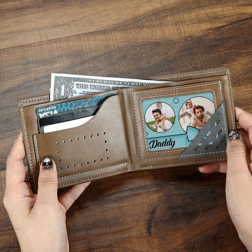 Custom Photo Card Photo Wallet Insert Card for Daddy - soufeelus