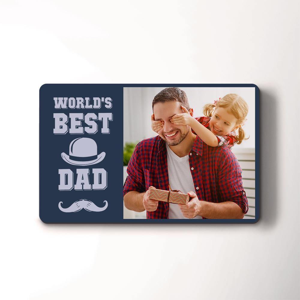 Custom Photo Wallet Insert Card Best Dad Card - soufeelus