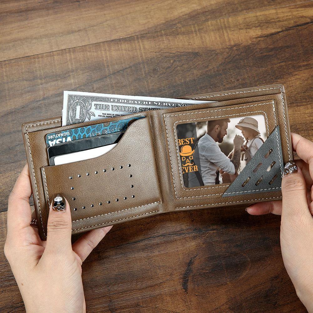 Custom Photo Card Photo Wallet Insert Card for Father - soufeelus