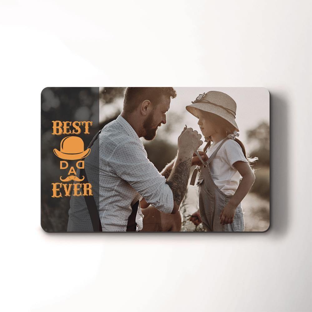 Custom Photo Card Photo Wallet Insert Card for Father - soufeelus