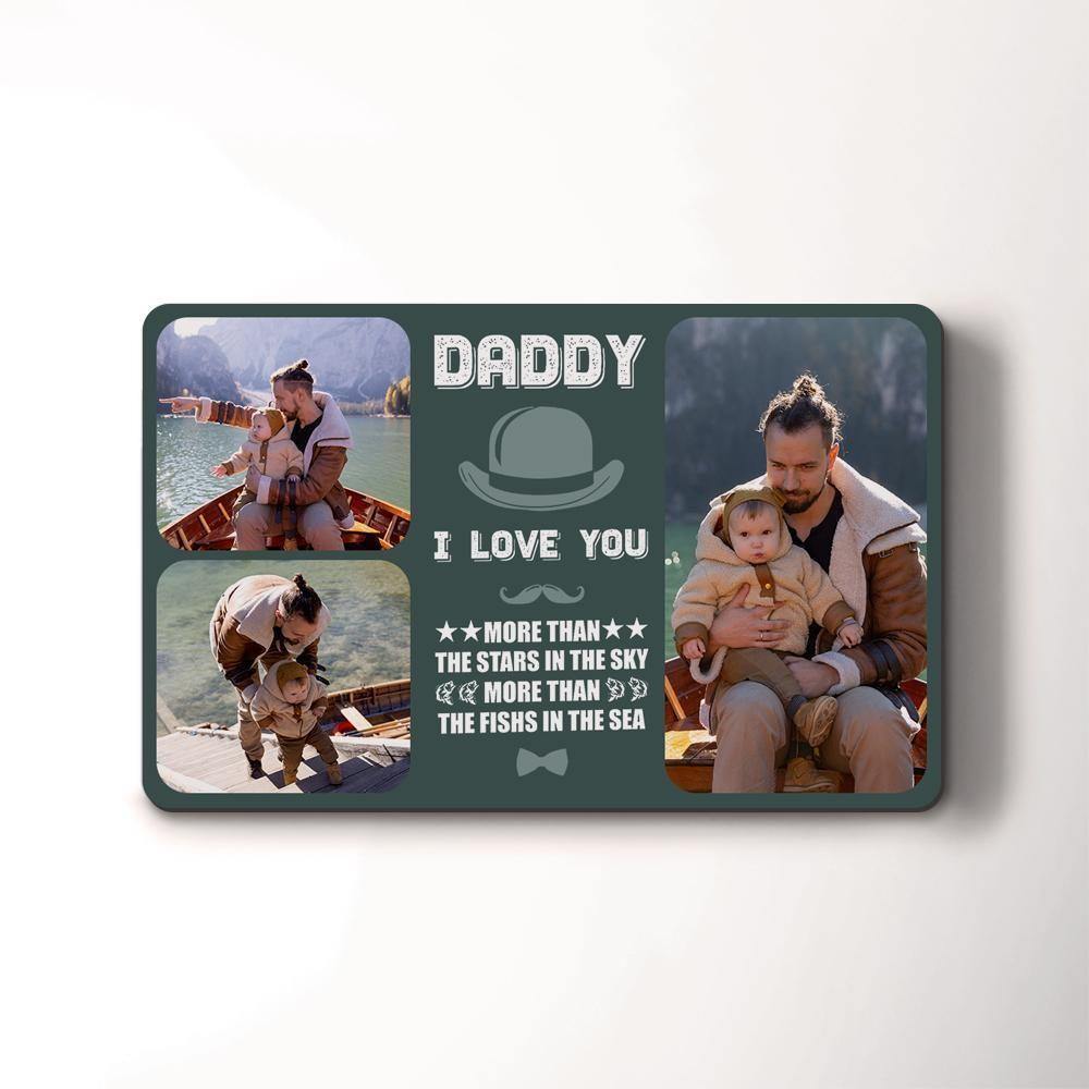 Custom Photo Wallet Insert Card Father's Gifts - soufeelus