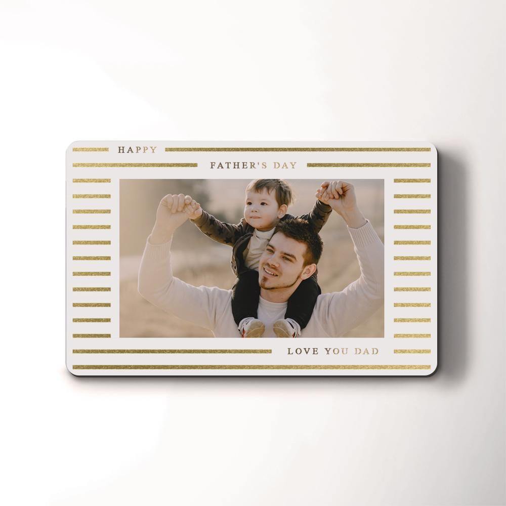 Custom Photo Wallet Insert Card Father's Gifts Card - soufeelus