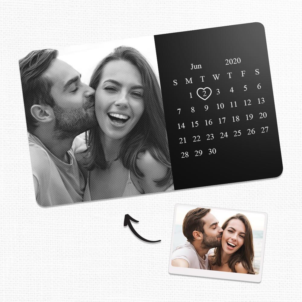 Custom Photo Calendar Wallet Insert Card Anniversary Gift - soufeelus