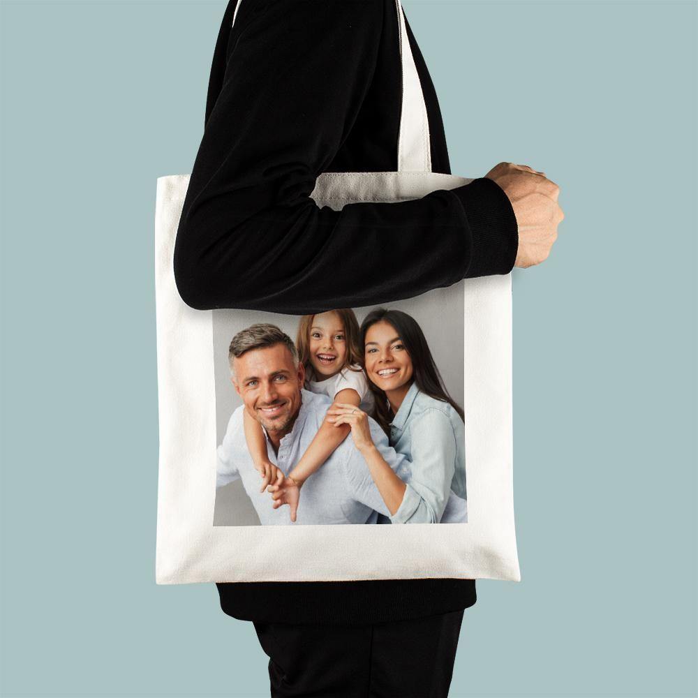 Custom Photo Canvas Bag Happy Family - soufeelus