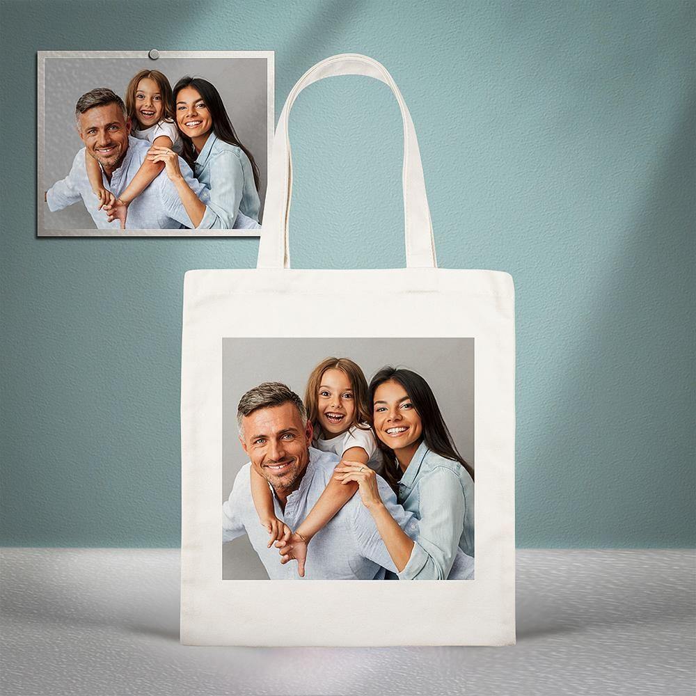 Custom Photo Canvas Bag Happy Family - soufeelus