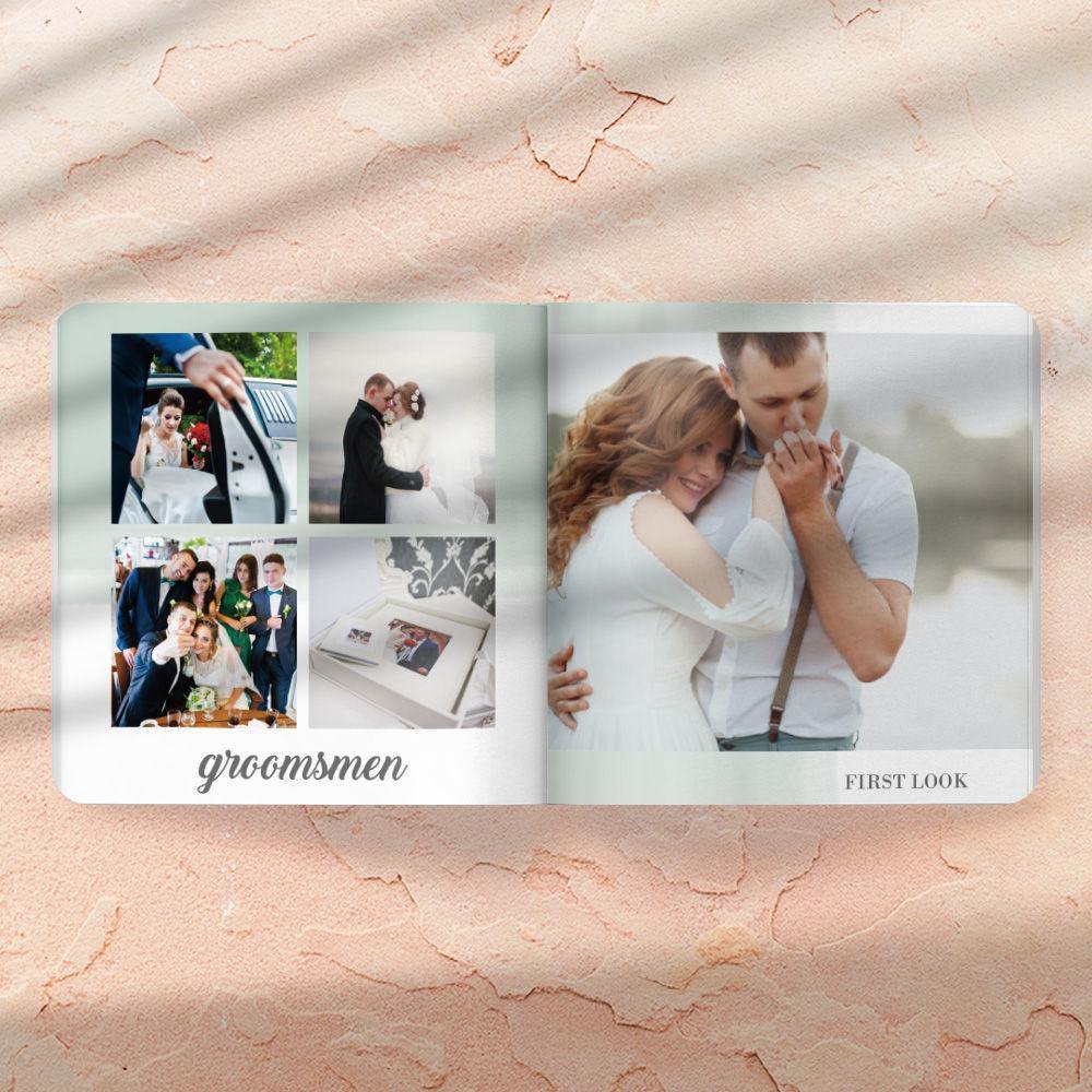 Custom Photo Books Wedding Cards Personalised Wedding Gift For Love Square Book - soufeelus