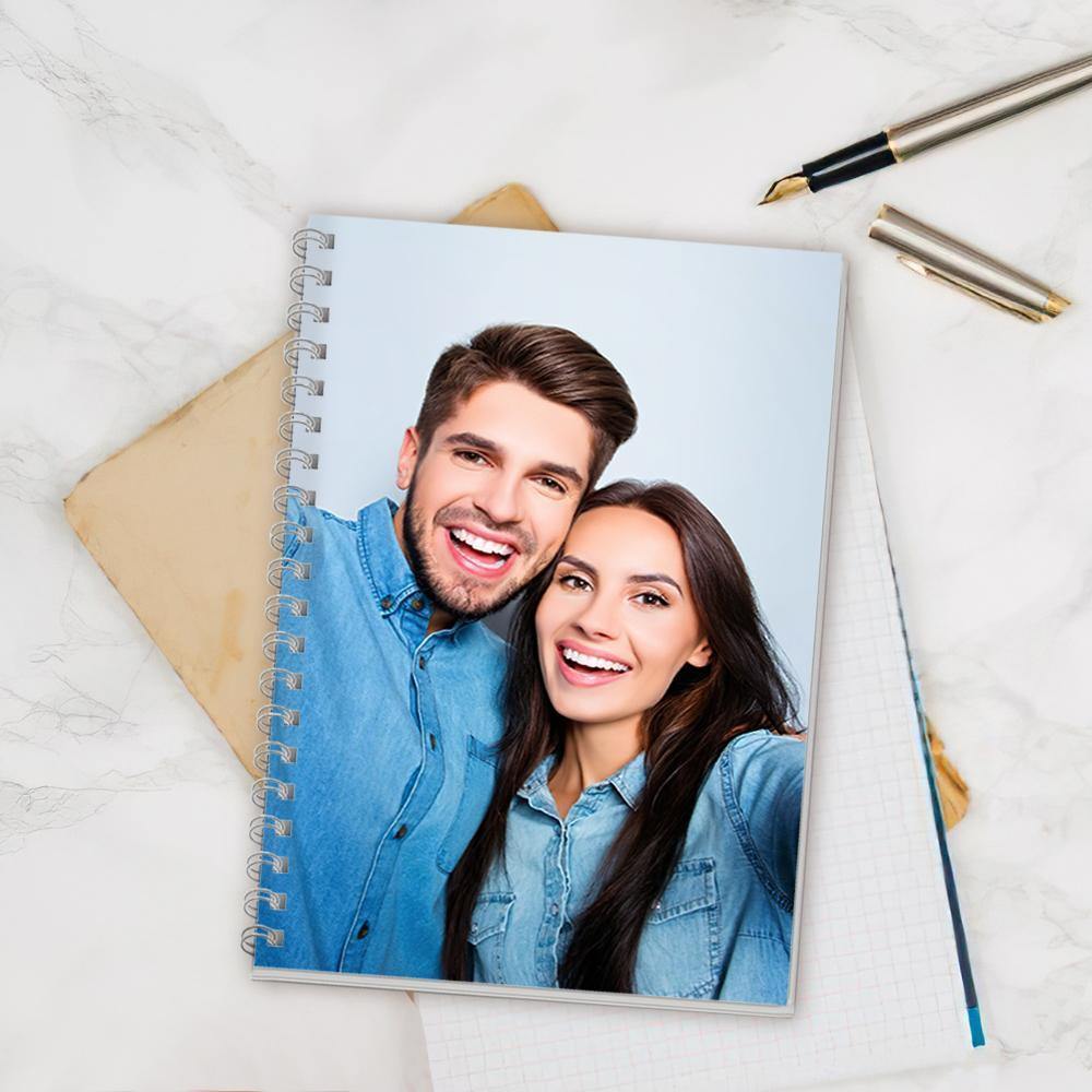 Photo Spiral Notebook Ruled Line Couple Theme-14*21CM - soufeelus