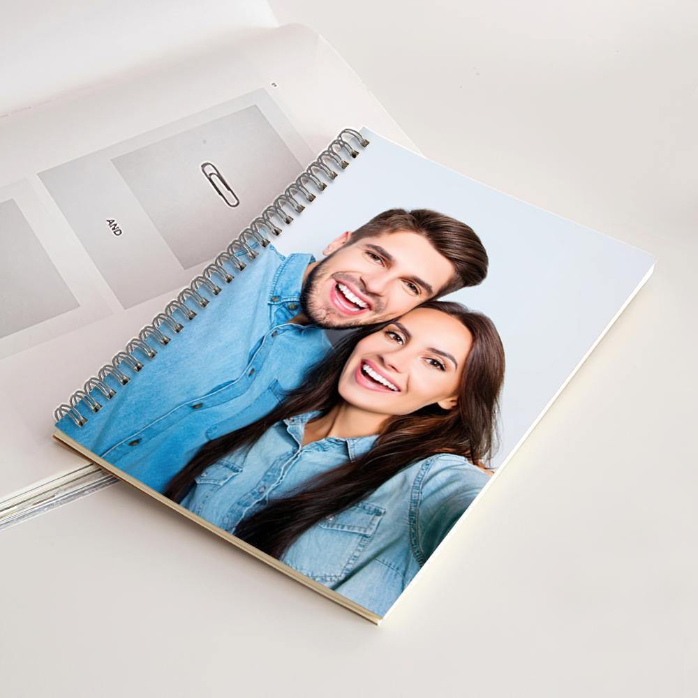 Photo Spiral Notebook Ruled Line Couple Theme-14*21CM - soufeelus