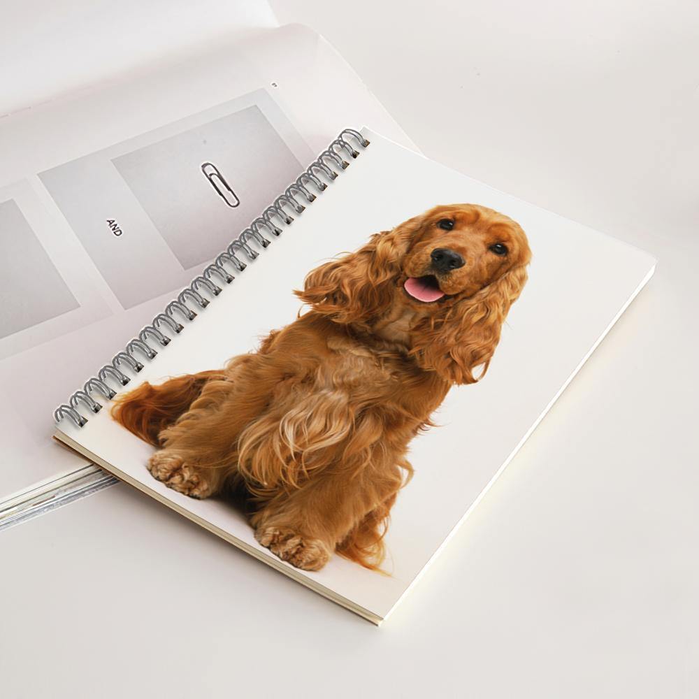 Photo Spiral Notebook Ruled Line Dog Theme-14*21CM - soufeelus