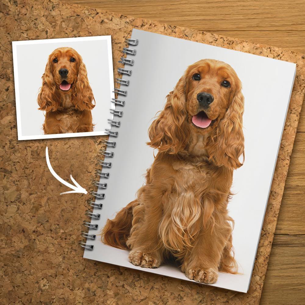 Photo Spiral Notebook Ruled Line Dog Theme-14*21CM - soufeelus