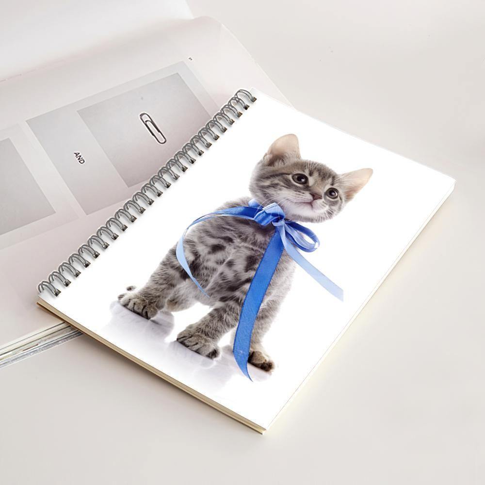 Photo Spiral Notebook Ruled Line Cat Theme-14*21CM - soufeelus