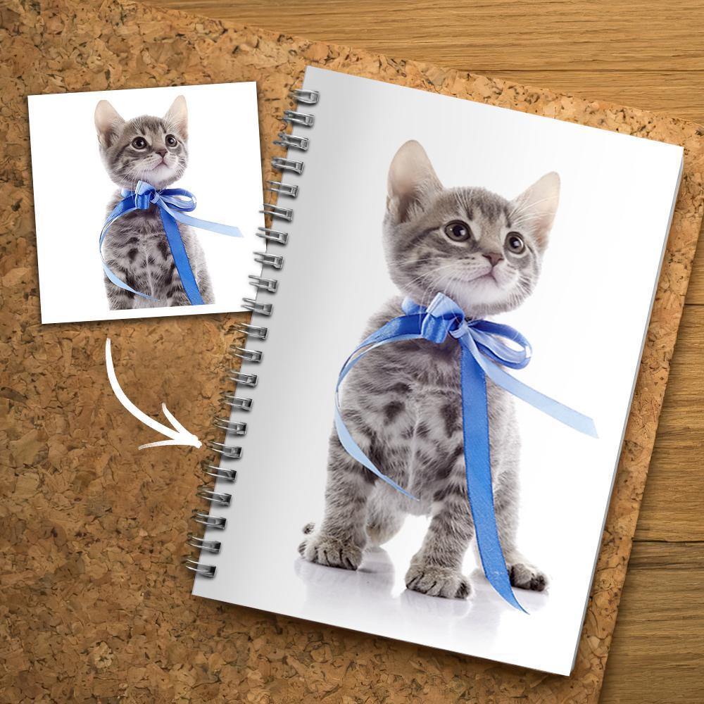 Photo Spiral Notebook Ruled Line Cat Theme-14*21CM - soufeelus