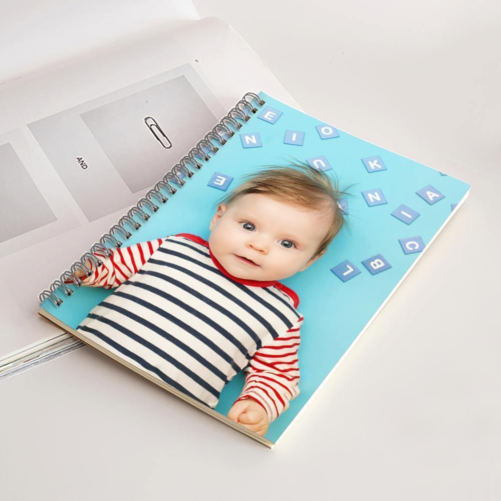 Photo Spiral Notebook Ruled Line Baby Theme-14*21CM - soufeelus