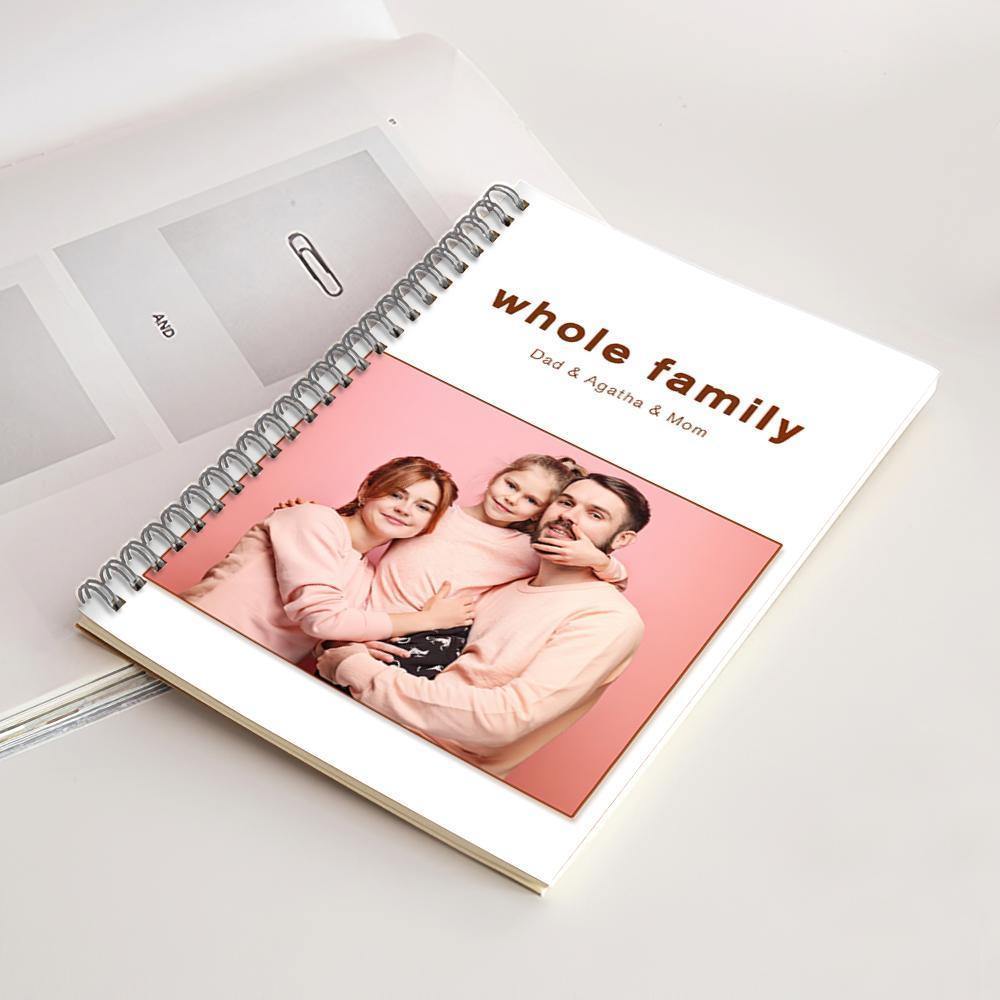 Photo Engraved Spiral Notebook Ruled Line-314*21CM - soufeelus