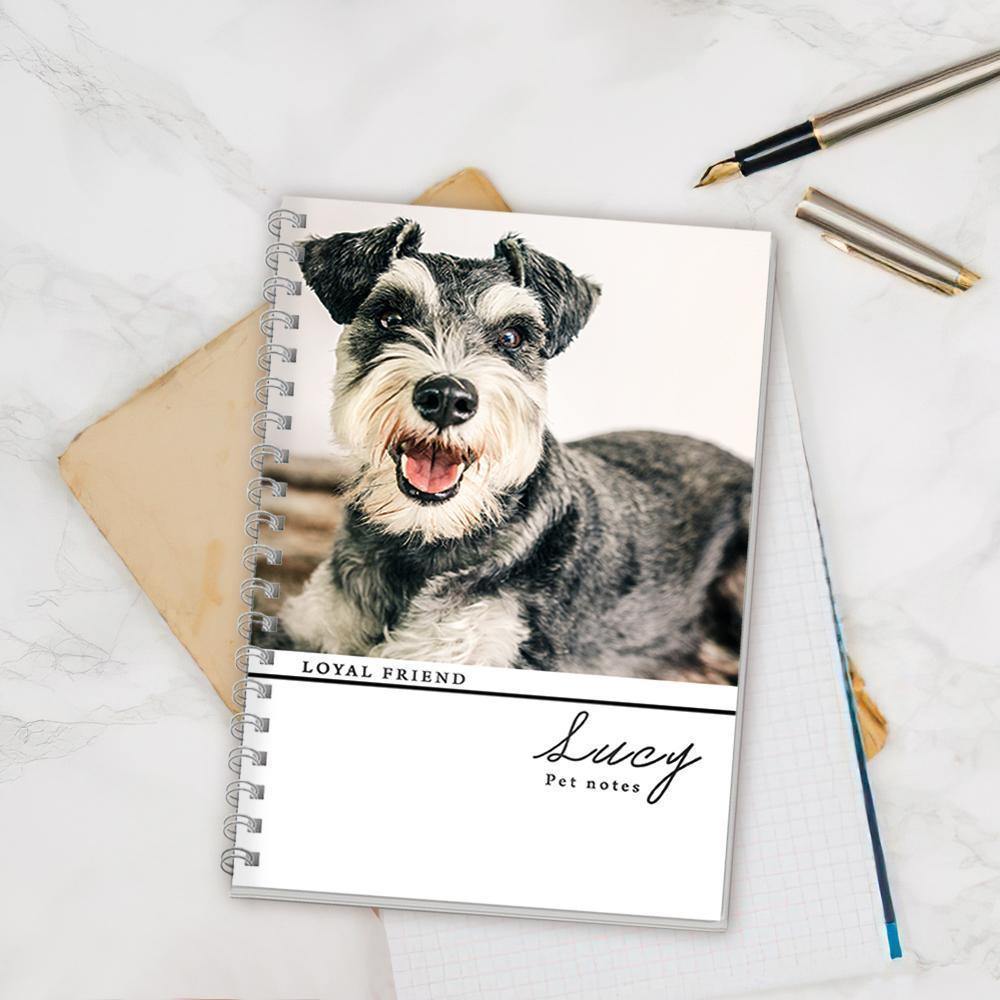 Photo Engraved Spiral Notebook Ruled Line-414*21CM - soufeelus