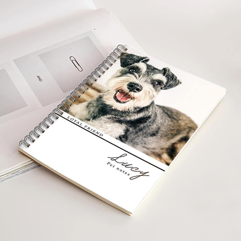 Photo Engraved Spiral Notebook Ruled Line-414*21CM - soufeelus