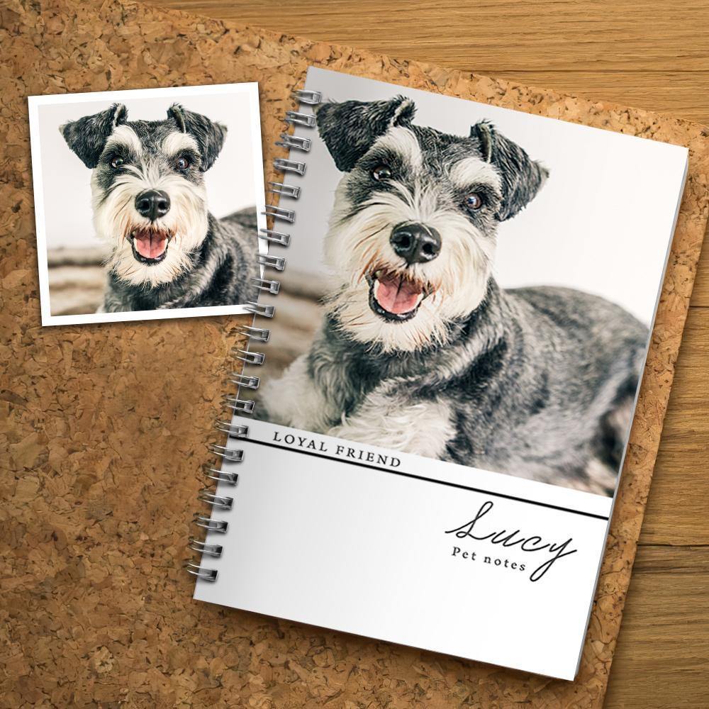 Photo Engraved Spiral Notebook Ruled Line-414*21CM - soufeelus