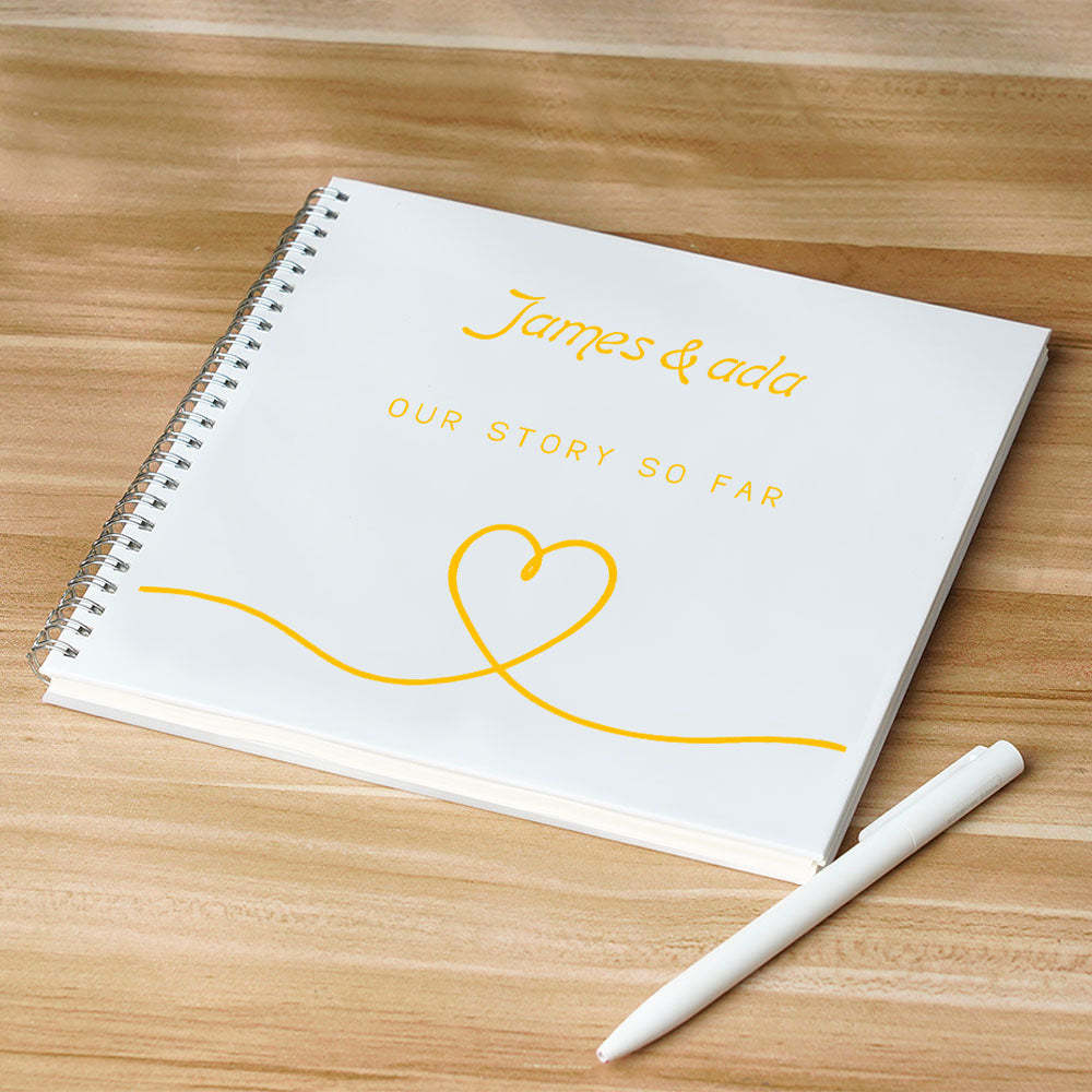 Personalized Text Notebook DIY Diary Portable Pierced Memory Notebook - soufeelus