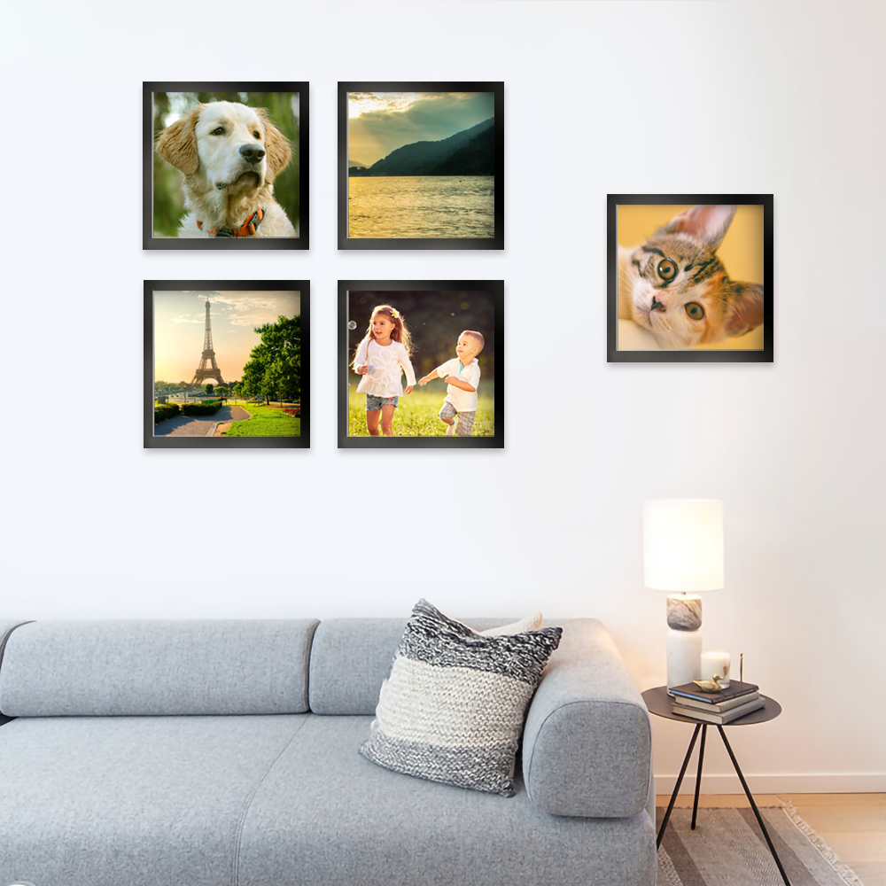 Photo Tiles Wallart Collage Wedding Gift Housewarming Gift 8"*8" - soufeelus