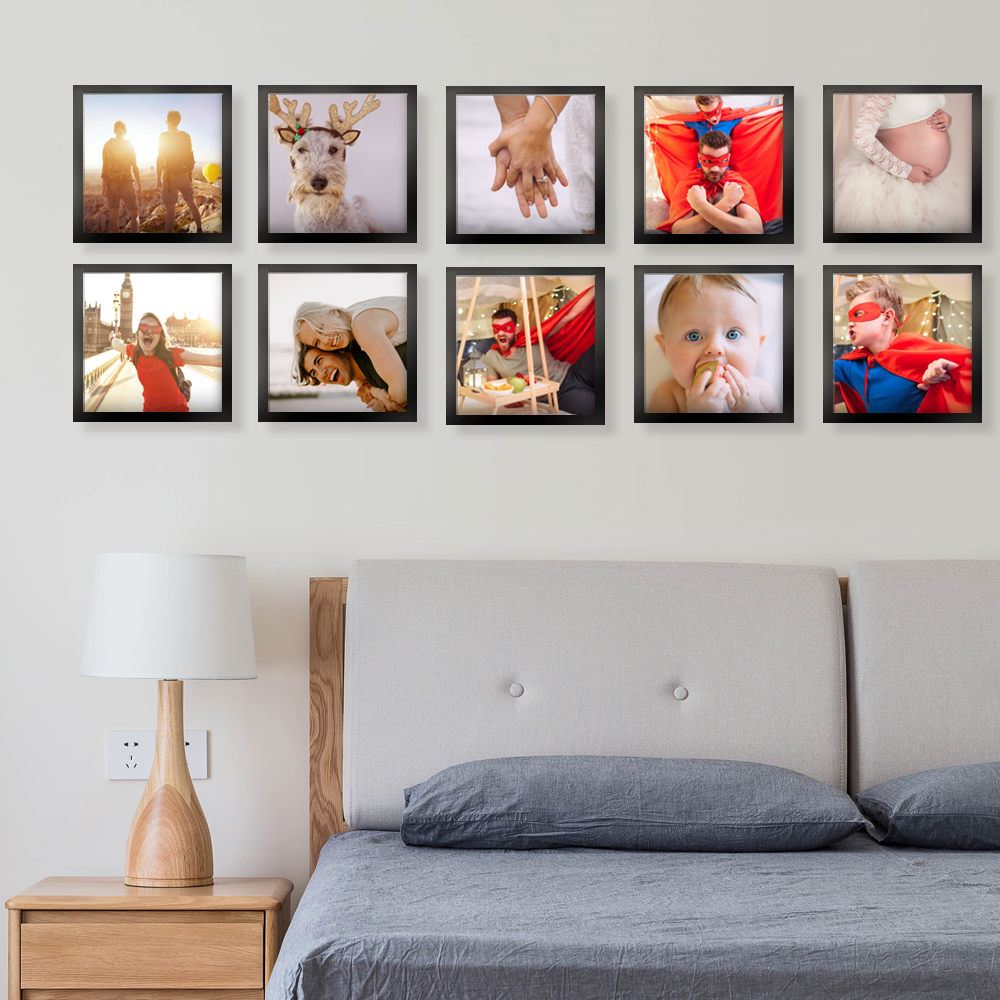 Personalized Collage Custom Photo Tiles 8"*8" Wallart Collage - soufeelus