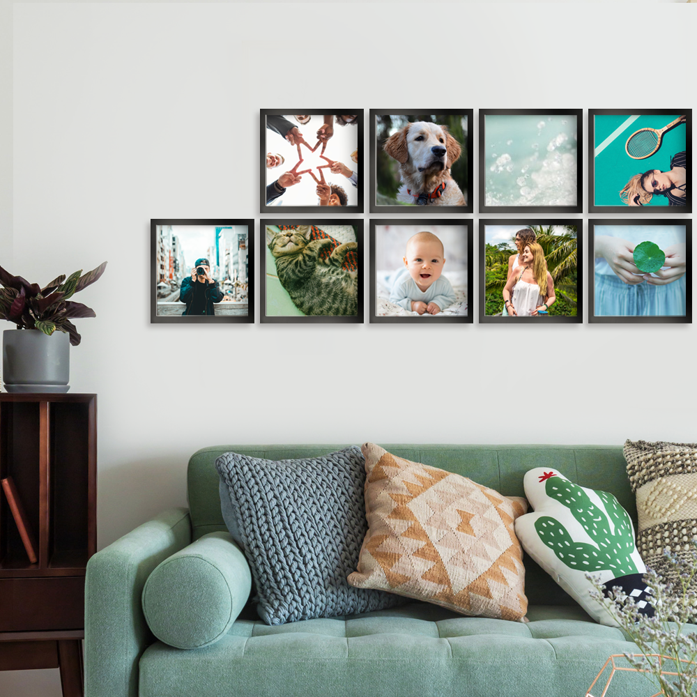 Personalized Collage Custom Photo Tiles 8"*8" Wallart Collage - soufeelus