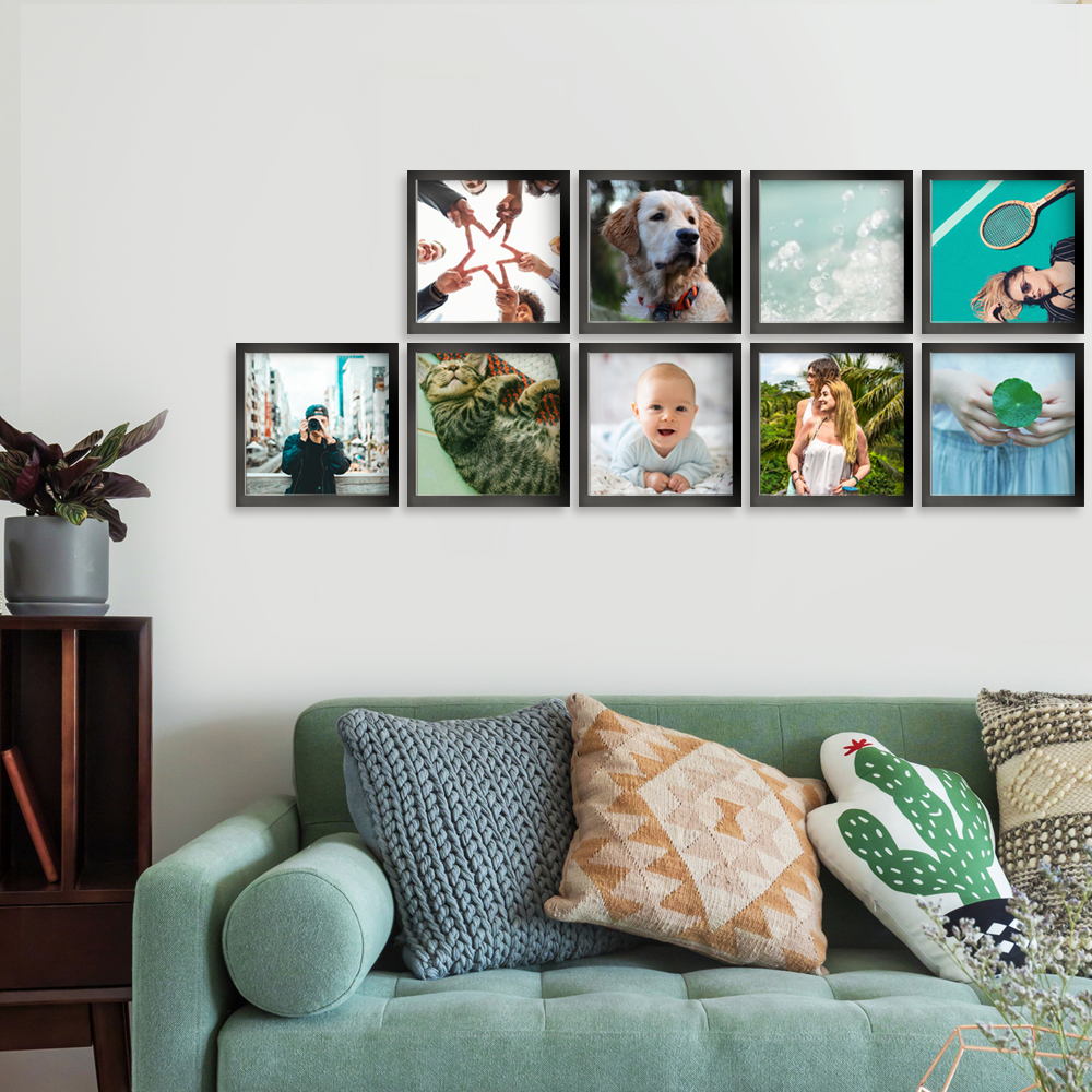 Photo Tiles Prints 8"*8" Custom Wallart Collage - soufeelus