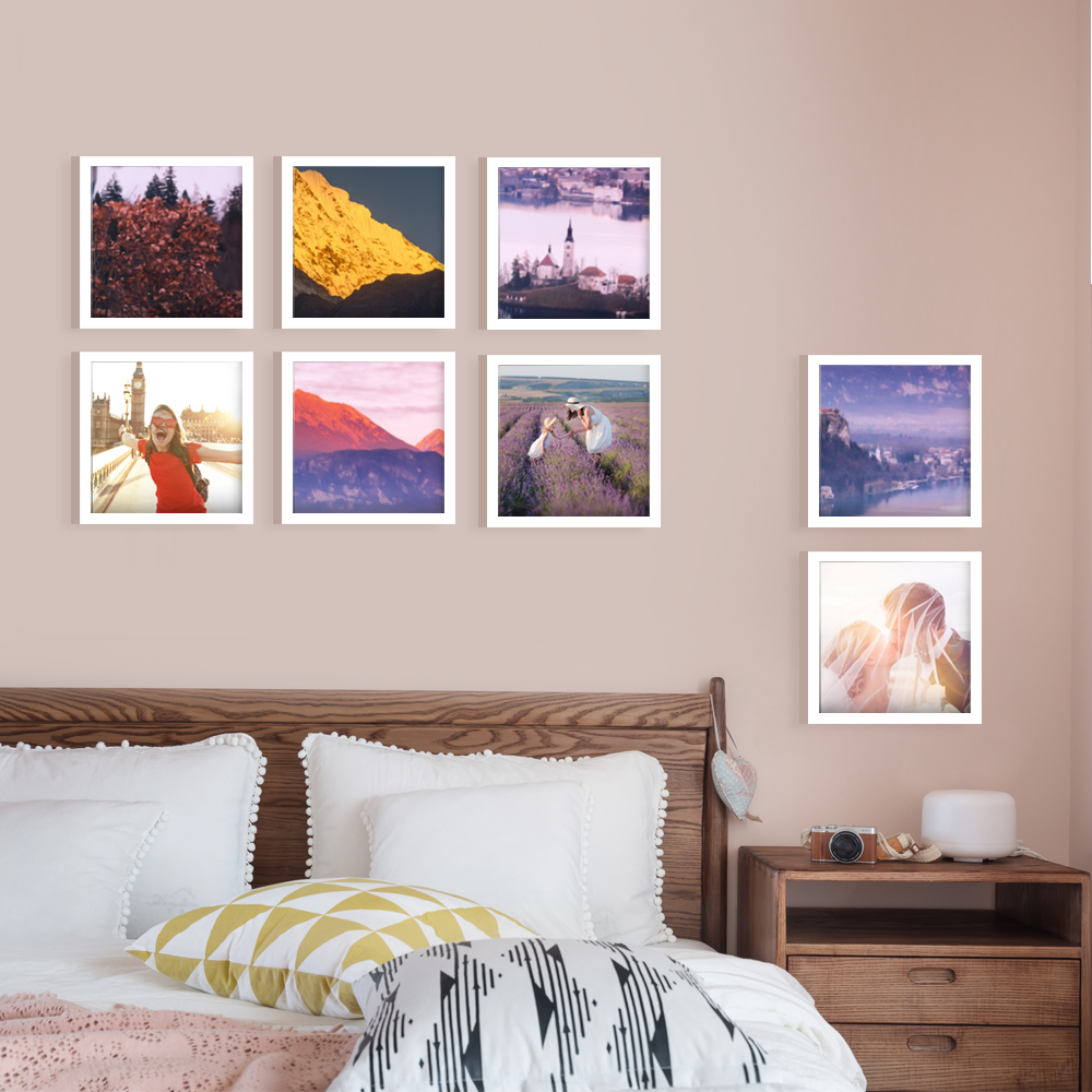 Photo Tiles Prints 8"*8" Custom Wallart Collage - soufeelus