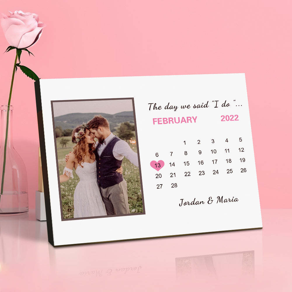 Personalized Wedding Picture Frame Custom Anniversary Photo Frame Wedding Gift -