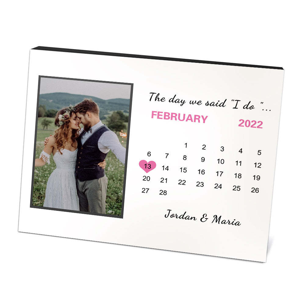 Personalized Wedding Picture Frame Custom Anniversary Photo Frame Wedding Gift -