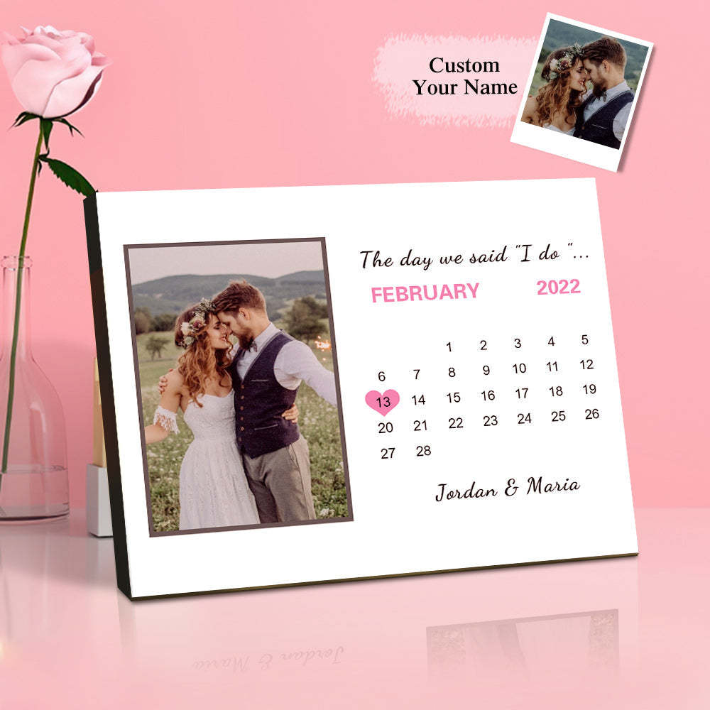 Personalized Wedding Picture Frame Custom Anniversary Photo Frame Wedding Gift -