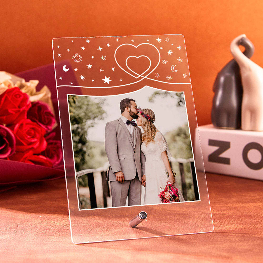Custom Acrylic Music Plaque Led Lights Wedding Day Gift for Her Personalized Led Lamp Plaque Custom Night Light Gift for Him -