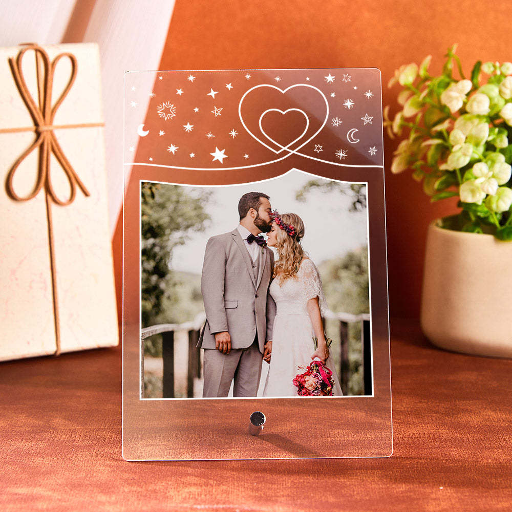 Custom Acrylic Music Plaque Led Lights Wedding Day Gift for Her Personalized Led Lamp Plaque Custom Night Light Gift for Him -