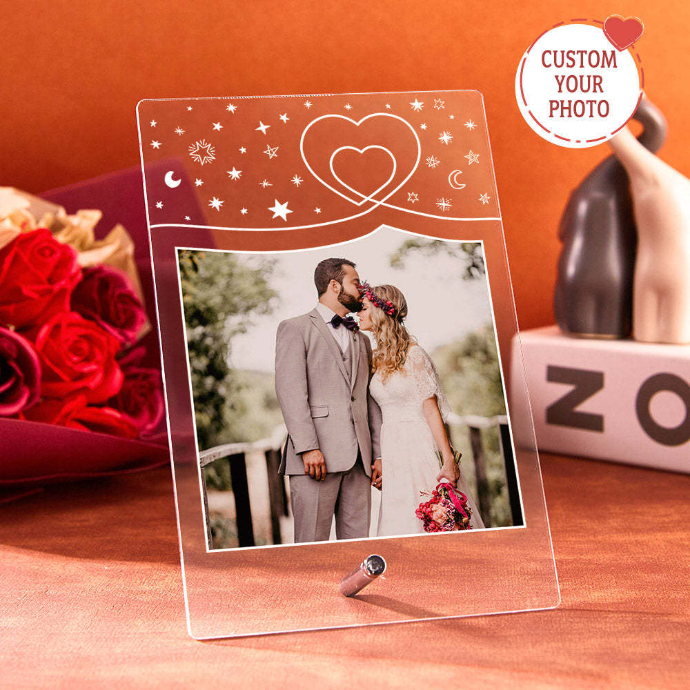 Custom Acrylic Music Plaque Led Lights Wedding Day Gift for Her Personalized Led Lamp Plaque Custom Night Light Gift for Him -